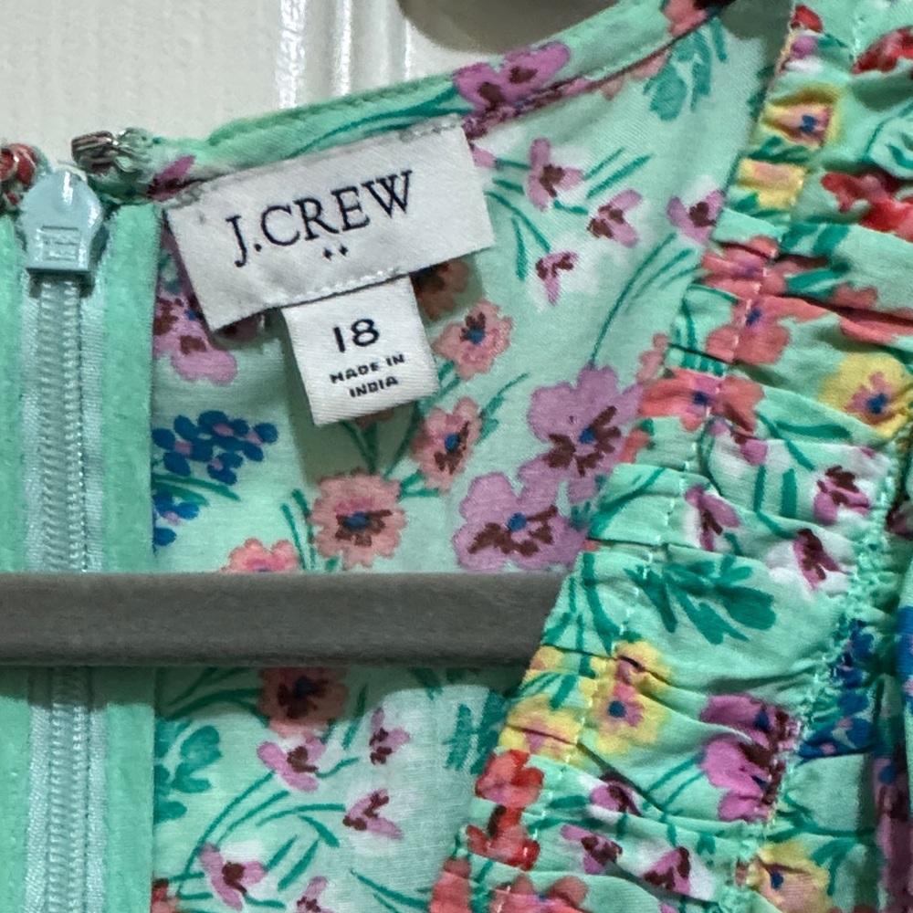J. Crew Mint Floral Dress - Picture 2 of 2